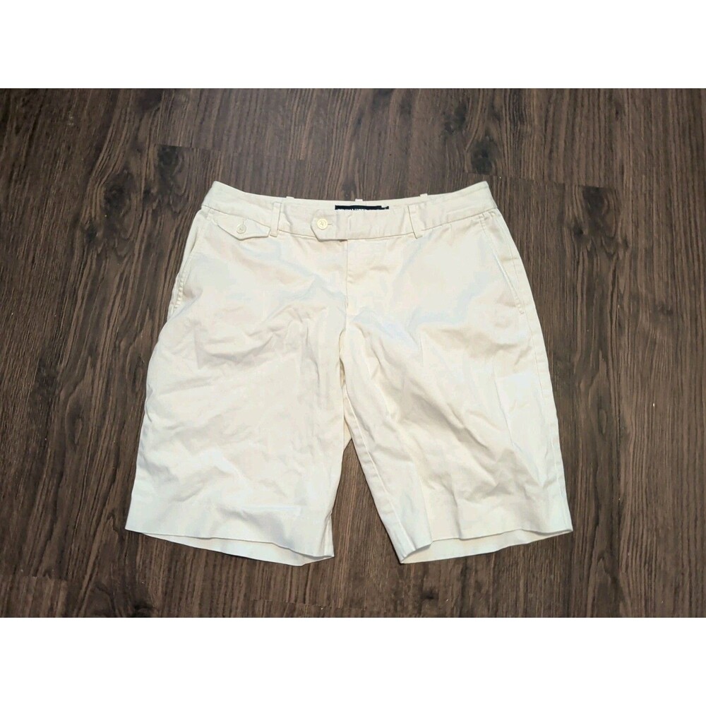Ralph Lauren Womens Shorts Size 8 White Cotton Golf